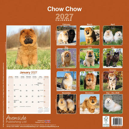 Avonside Chow Chow Kalender 2027