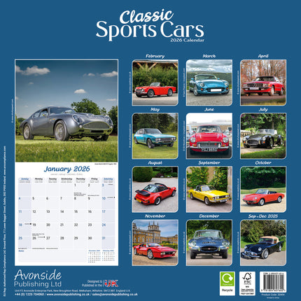 Avonside Classic Sports Cars Kalender 2027