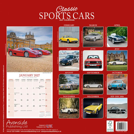 Avonside Classic Sports Cars Kalender 2027
