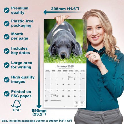 Avonside Duitse Dog Kalender 2026
