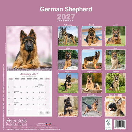 Avonside Duitse Herder Kalender 2027