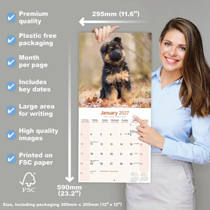 Avonside Duitse Herder Puppies Kalender 2027