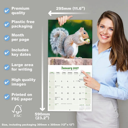 Avonside Eekhoorn Kalender 2027