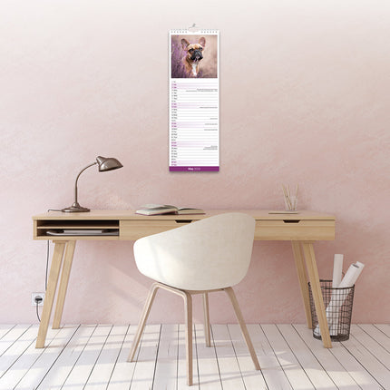 Avonside Franse Bulldog Kalender 2027 Slimline