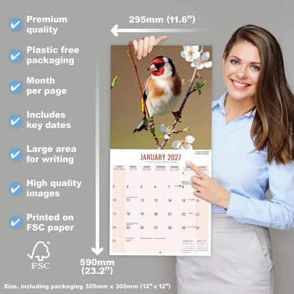 Avonside Garden Birds Kalender 2027
