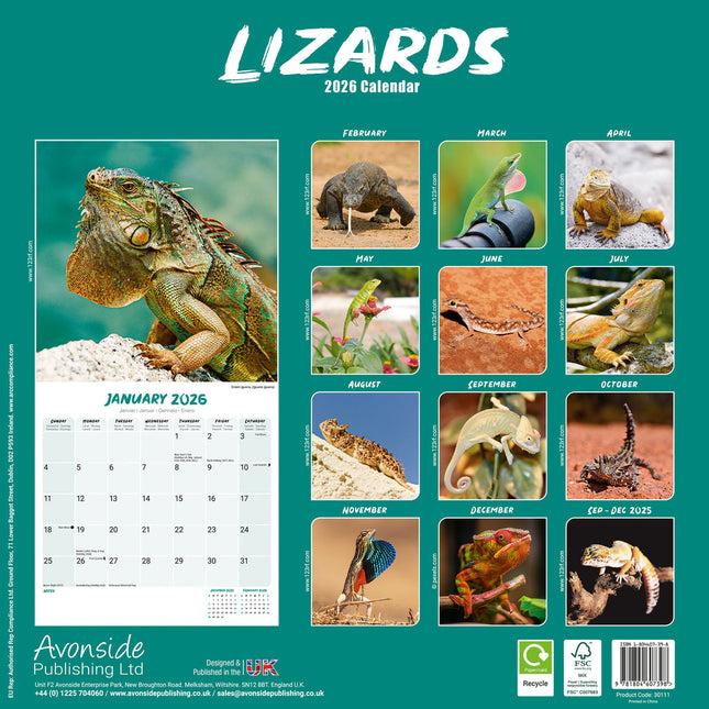 Avonside Hagedissen Kalender 2026