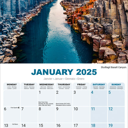 Avonside Ierland / Ireland Kalender 2025