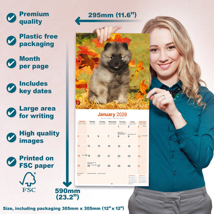 Avonside Keeshond Kalender 2026