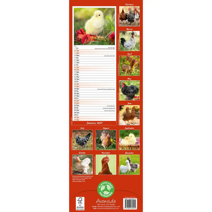 Avonside Kippen Kalender 2027 Slimline