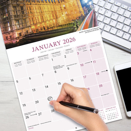 Avonside Londen Kalender 2026