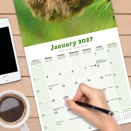 Avonside Luiaard Kalender 2027