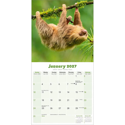 Avonside Luiaard Kalender 2027