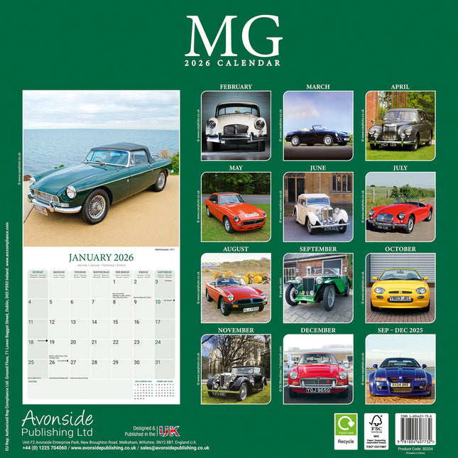 Avonside MG Kalender 2026