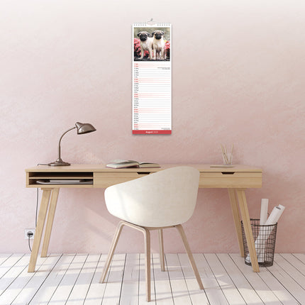 Avonside Mopshond Kalender 2026 Slimline