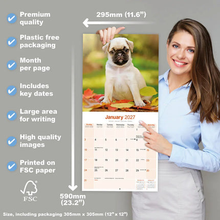 Avonside Mopshond Kalender 2027