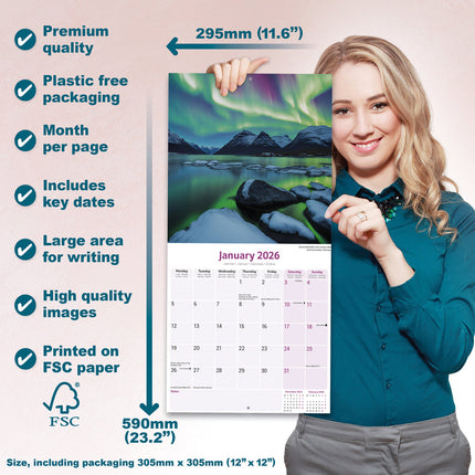 Avonside Noorderlicht Kalender 2026