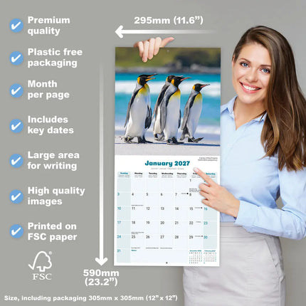 Avonside Pinguin Kalender 2027