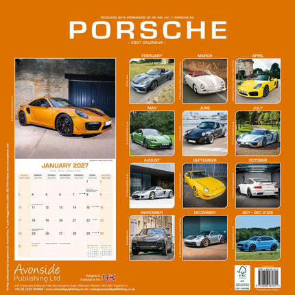 Avonside Porsche Kalender 2027