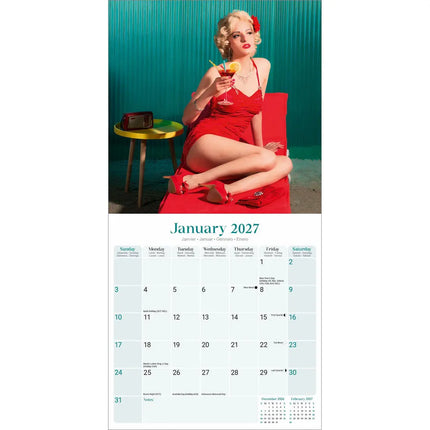 Avonside Retro Pin Ups Kalender 2027