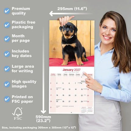 Avonside Rottweiler Puppies Kalender 2027