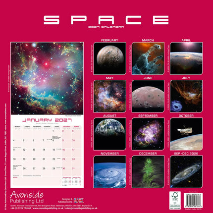 Avonside Ruimte Kalender 2027