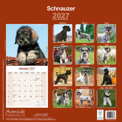 Avonside Schnauzer Kalender 2027