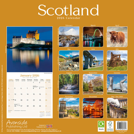 Avonside Schotland Kalender 2026