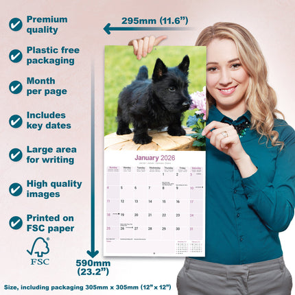 Avonside Schotse Terrier Kalender 2026