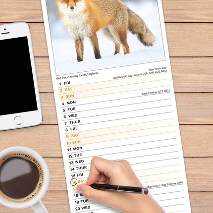 Avonside Seizoenen Slimline Kalender 2027