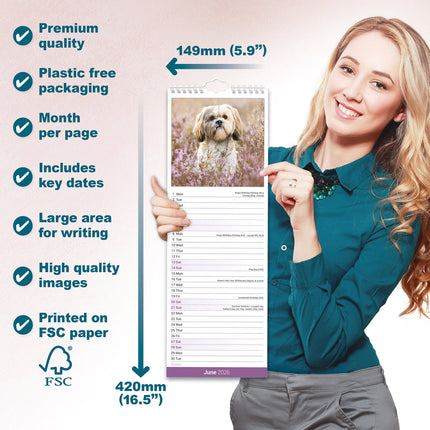 Avonside Shih Tzu Kalender 2026 Slimline