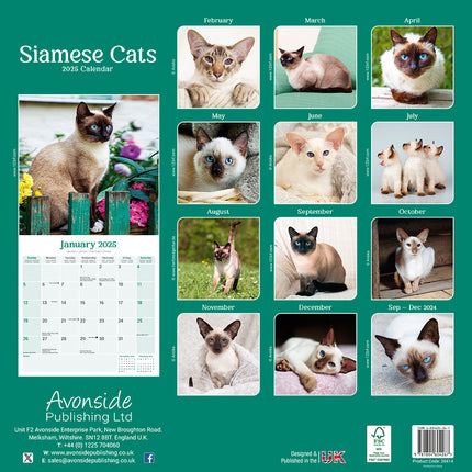 Avonside Siamees Kalender 2025
