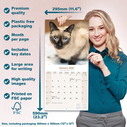 Avonside Siamees Kalender 2026