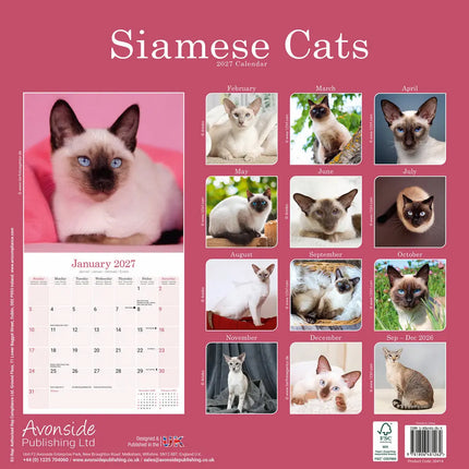 Avonside Siamees Kalender 2027