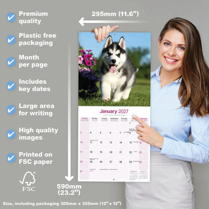 Avonside Siberian Husky Kalender 2027