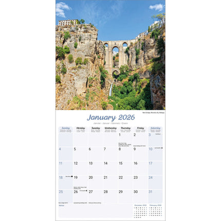 Avonside Spanje Kalender 2026