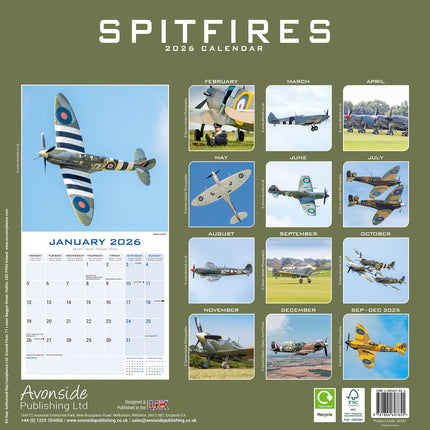 Avonside Spitfires Kalender 2026