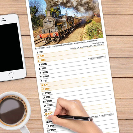 Avonside Steam Trains Kalender 2027 Slimline