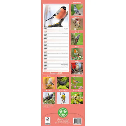 Avonside Tuinvogels Slimline Kalender 2027