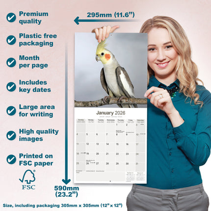 Avonside Valkparkieten Kalender 2026