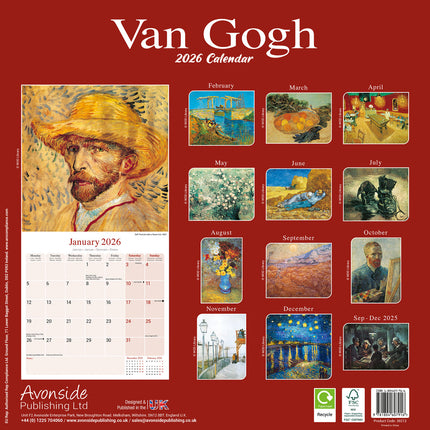 Avonside van Gogh Kalender 2027