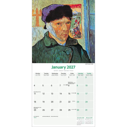 Avonside van Gogh Kalender 2027