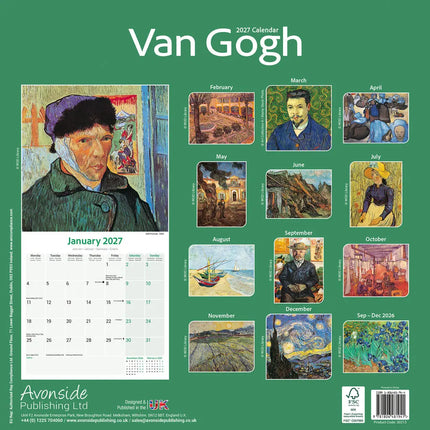 Avonside van Gogh Kalender 2027