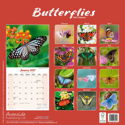 Avonside Vlinder Kalender 2027