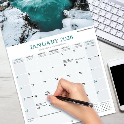 Avonside Watervallen Kalender 2026