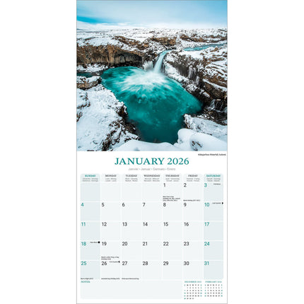 Avonside Watervallen Kalender 2026