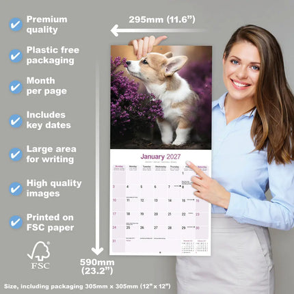 Avonside Welsh Corgi Kalender 2027
