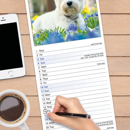 Avonside West Highland White Terrier Kalender 2027 Slimline