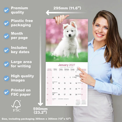 Avonside Witte Herder Kalender 2027