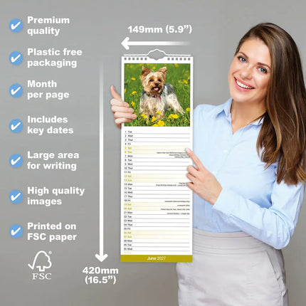 Avonside Yorkshire Terrier Kalender 2027 Slimline
