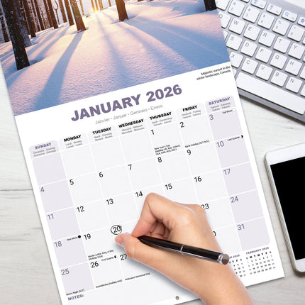 Avonside Zonsondergangen Kalender 2026